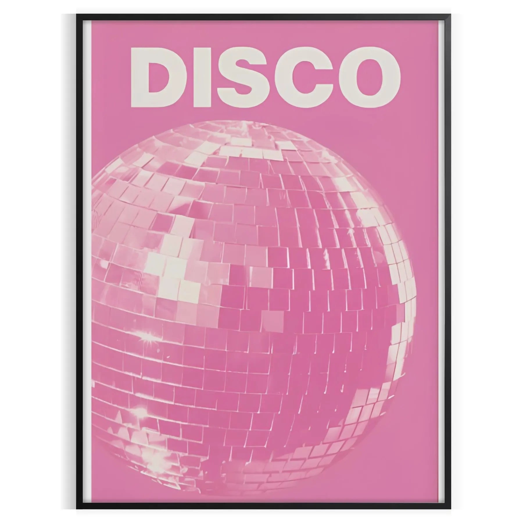 space vibrant disco pink popular art poster dynamic shades orange wall room eye artwork ideal gift various sizes A4 cm A0