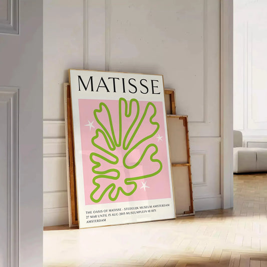 space captivating Matisse printing poster vibrant green pink design popular styles wall art thoughtful gift eye artwork sizes A4 cm A0