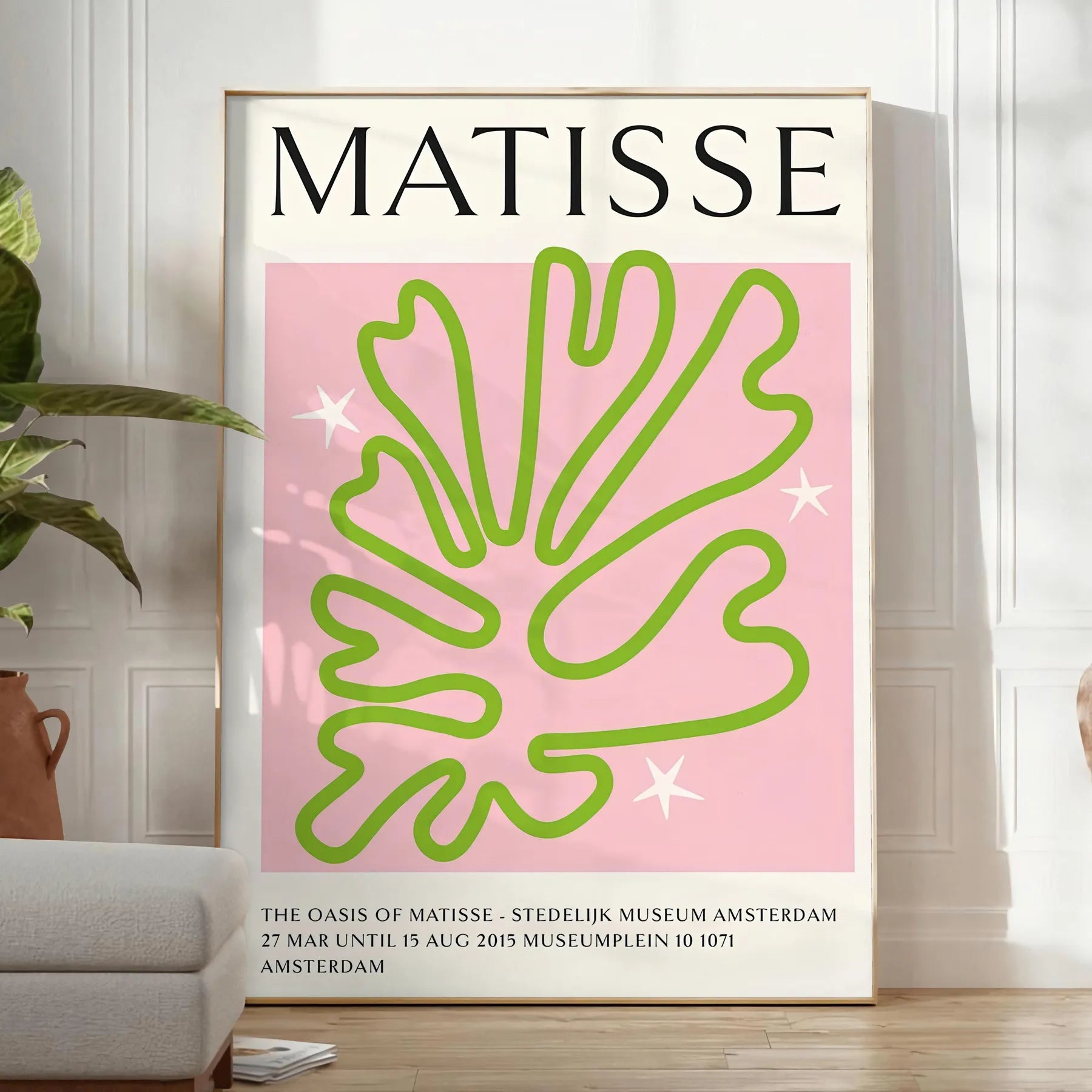 space captivating Matisse printing poster vibrant green pink design popular styles wall art thoughtful gift eye artwork sizes A4 cm A0