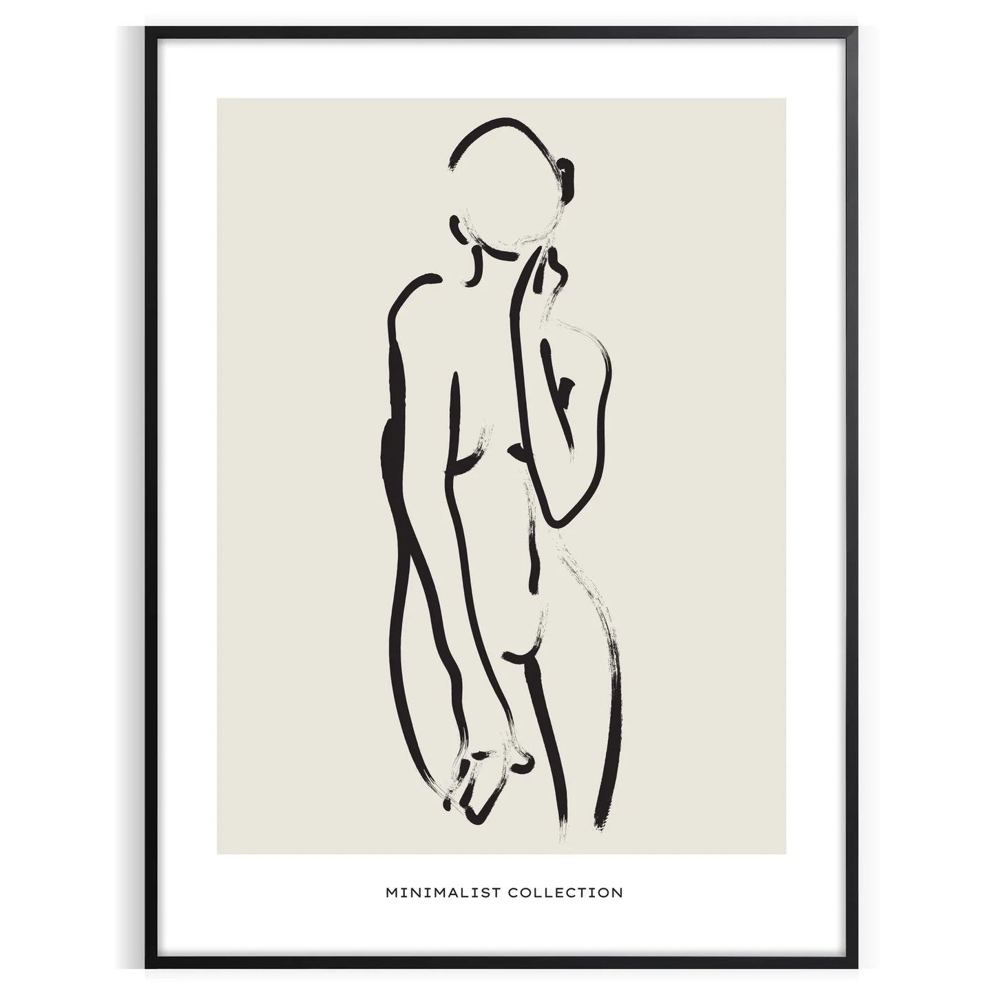 space captivating Bohemian Woman poster elegant gray black stylish flair room striking piece wall art thoughtful gift various sizes A4 cm A0