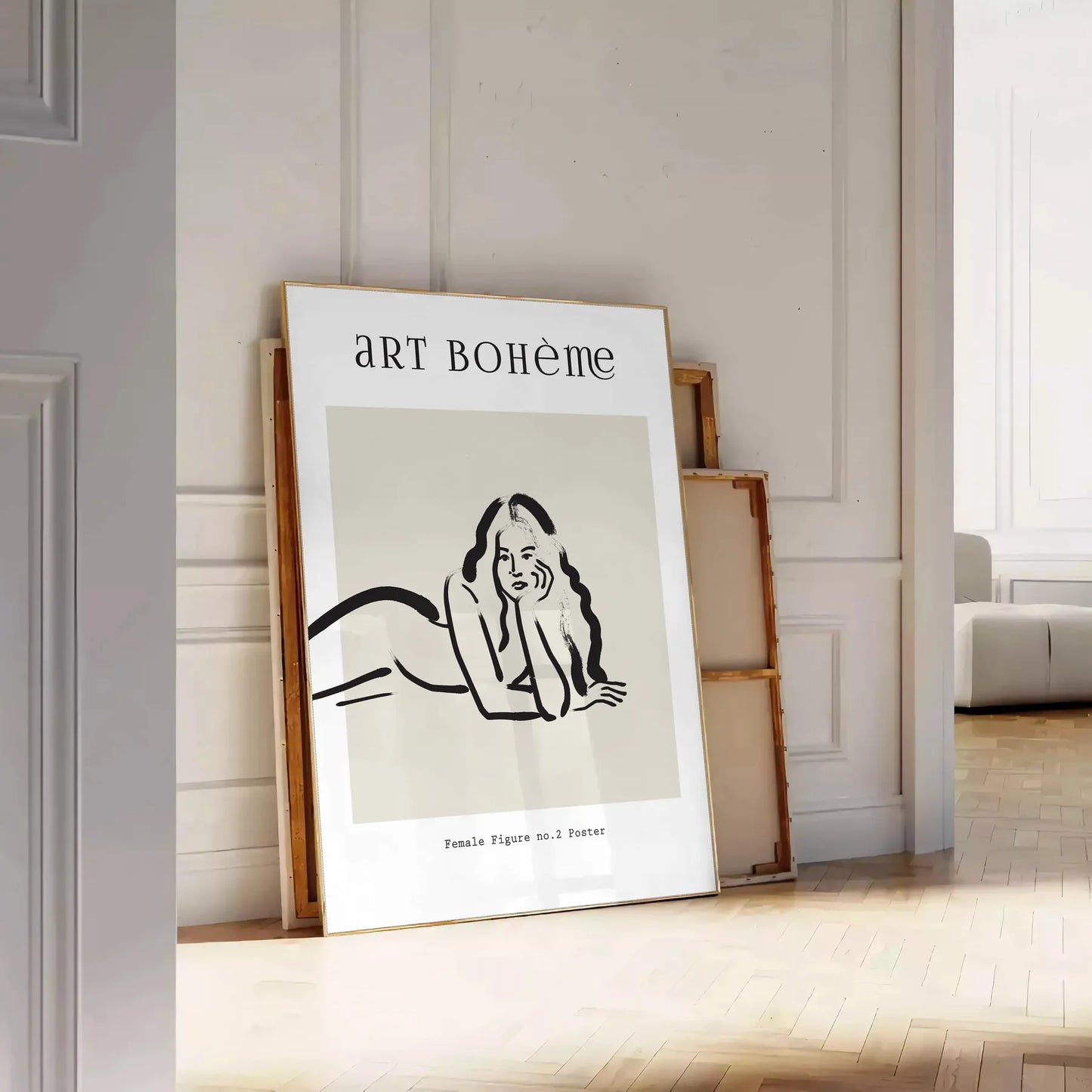 space boho wall art woman stunning poster perfect unique gift chic addition decor bohemian lovers artwork warmth style standalone print