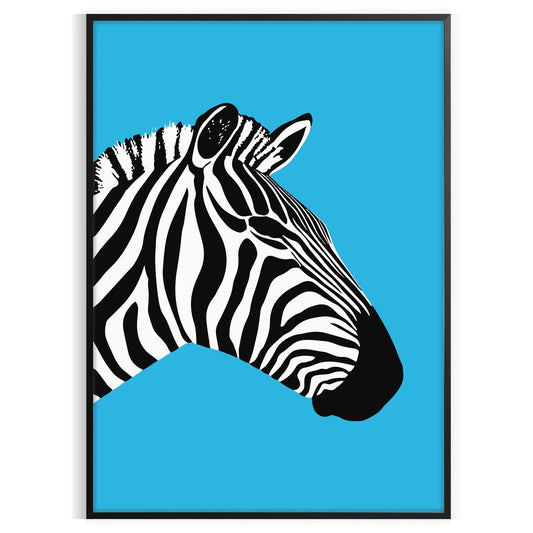 space zebra poster elegant gray black tones touch wild beauty room eye wall art ideal gift decor sizes available A4 cm A0